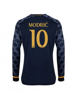 Real Madrid Luka Modric #10 Replika Borta Kläder 2023-24 Långärmad
